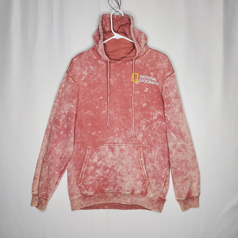 National Geographic Yellowstone River Acid Wash Graphic Hoodie Small‎ Unisex